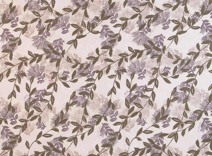 ブラウン系 / レフアマイレ ハワイアンファブリック【オリジナル柄】