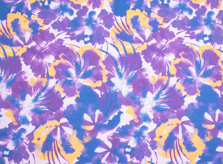 パープル系 / アートオハイアリイ ハワイアンファブリック【オリジナル柄】