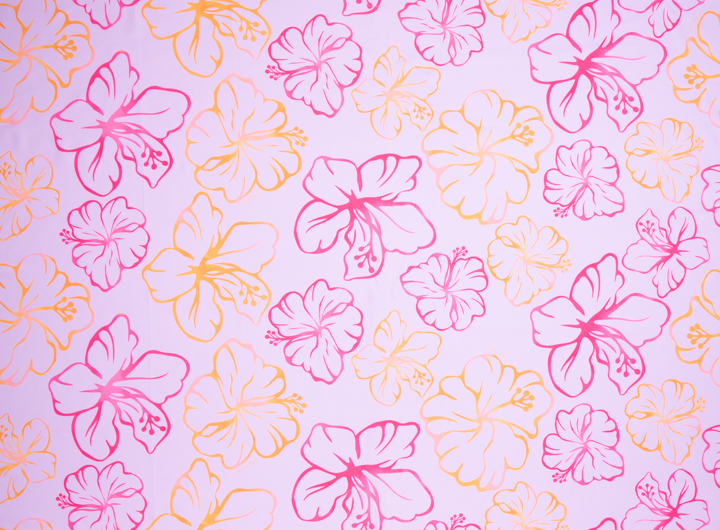 パープル系 / ビューティーハイビスカス シルキーブリーズ【オリジナル柄】