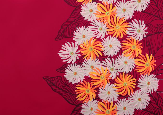 パウスカート♡ ポン様オーダー　マグノリア　マウナロア　可愛い　一点の‼️ マウナロア【Maunaloa】|フラダンス衣装の専門店|柄から選ぶ