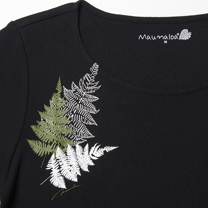 レザーファンTシャツ5分袖 BLACK 3L