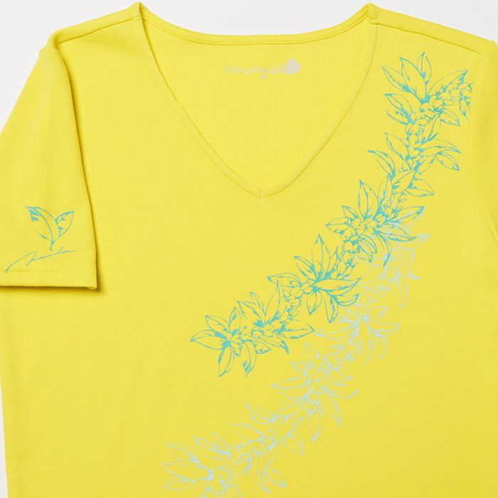 マイレレイVネックTシャツ YELLOW S