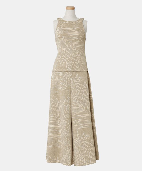 ハパハオレリーフセットアップ(パンツスタイル) BEIGE L