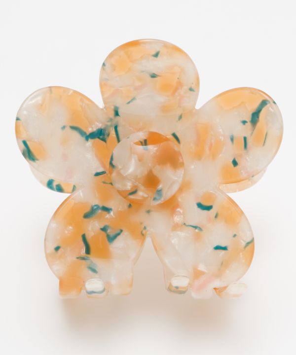 プルメリアヘアクリップ ORANGE MIX -