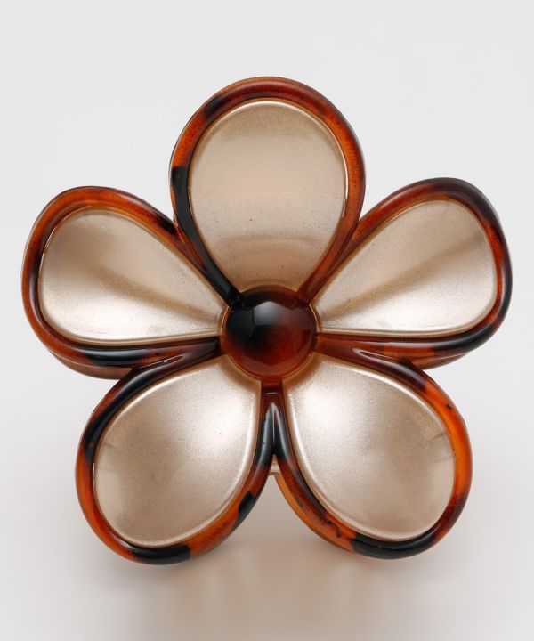 ナヘナヘプルメリアヘアクリップ GOLD -