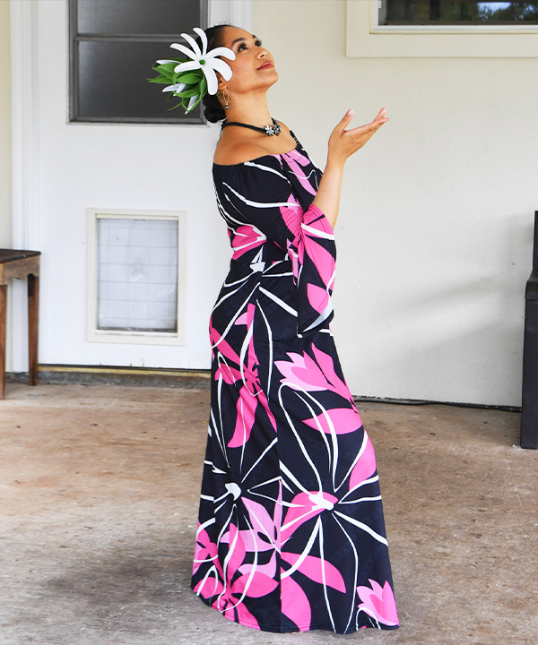 ティアレトアベルスリーブドレス BLACK L