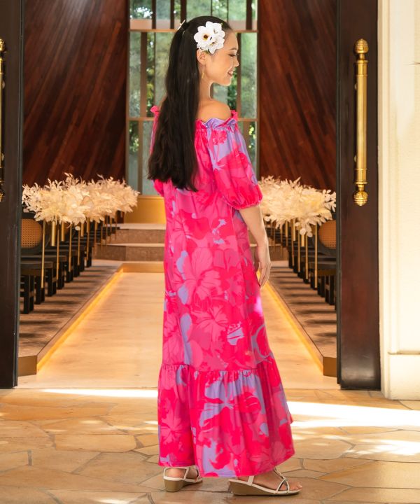 プアアロアロボリュームスリーブドレス LIME L