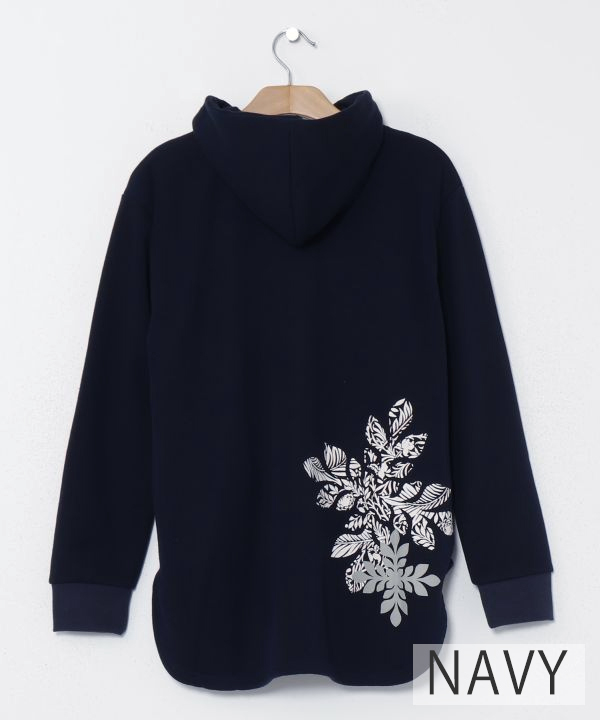 モダンキルトシャギーパーカ BLACK M