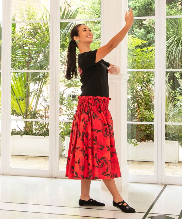 【既製品】シングルパウ73CM丈 レフアマイレ／レッド系 73CM -