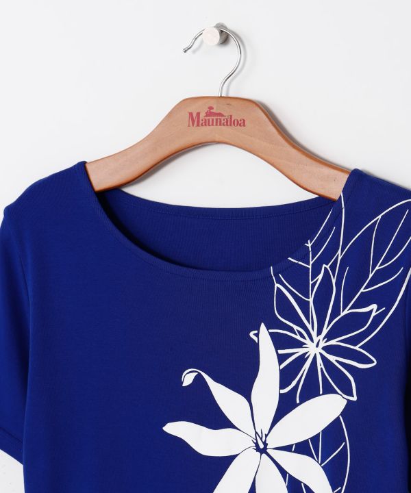 ティアレリーフＴシャツ(半袖) BLUE M