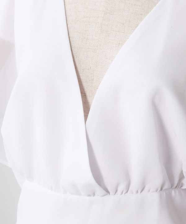 オーラパブラウス WHITE FREE