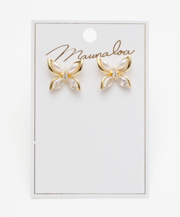 アニアニフラワーピアス PLUMERIA -