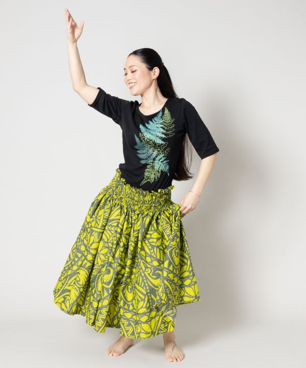 ファーンTシャツ(５分袖) OLIVE L
