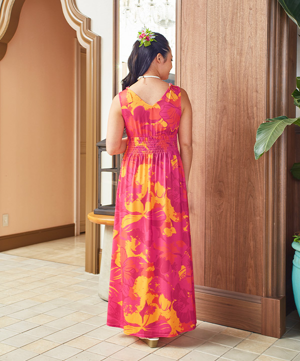 プアアロアロノースリーブドレス PINK L