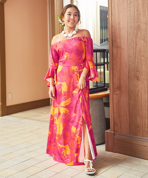 プアアロアロベルスリーブドレス LIME L