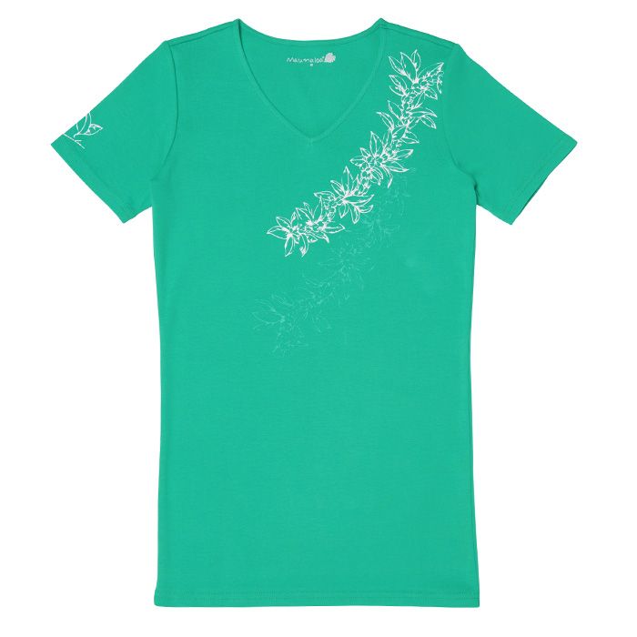 マイレレイVネックTシャツ PEACOCK S