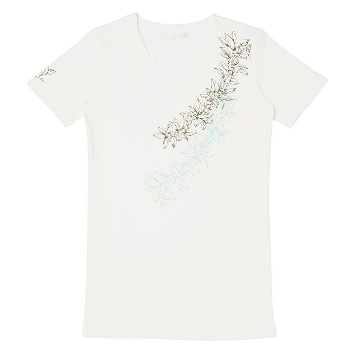 マイレレイVネックTシャツ WHITE S