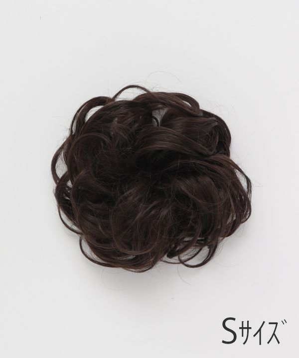 ロコウィッグ カールシニヨンS BROWN -