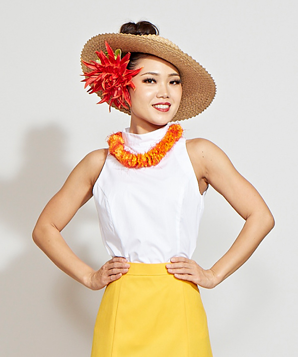 アメスリスタンドブラウス WHITE M