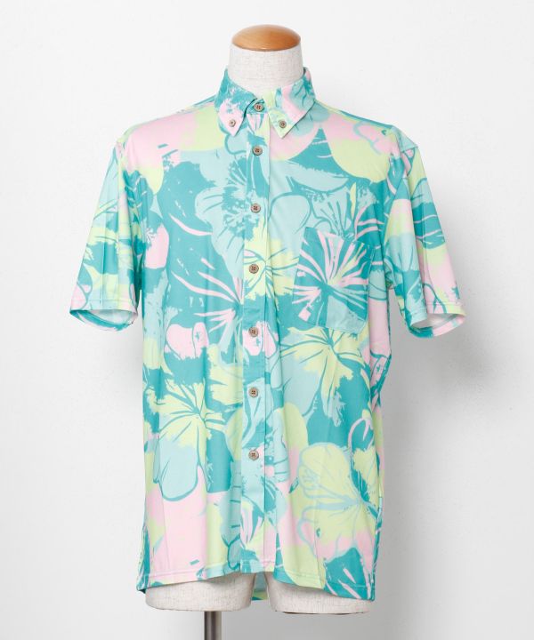 プアアロアロシャツ(Men's) LIME M