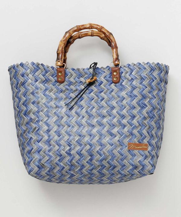 ハンドルカゴＢＡＧ　Ｍ BLUE MIX -