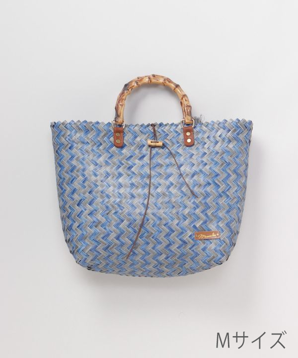 ハンドルカゴＢＡＧ　Ｍ BLUE MIX -