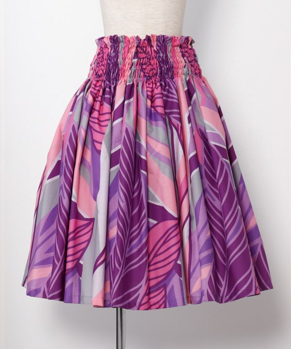 【既製品】シングルパウ73CM丈 バナナリーフ/パープル系 73CM -