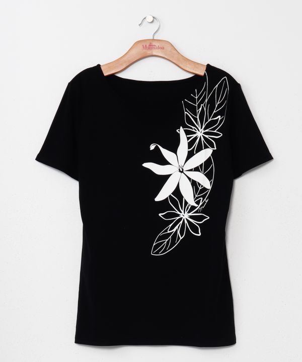 ティアレリーフＴシャツ(半袖) BLACK L