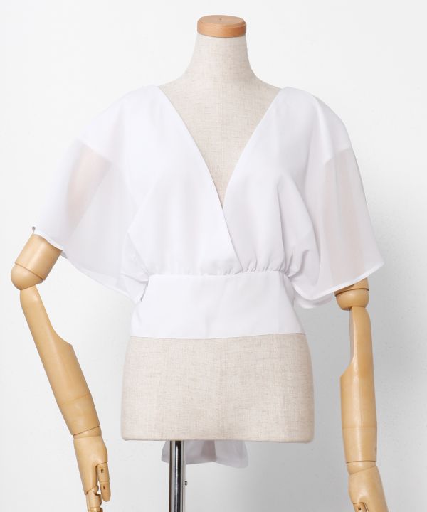 オーラパブラウス WHITE FREE