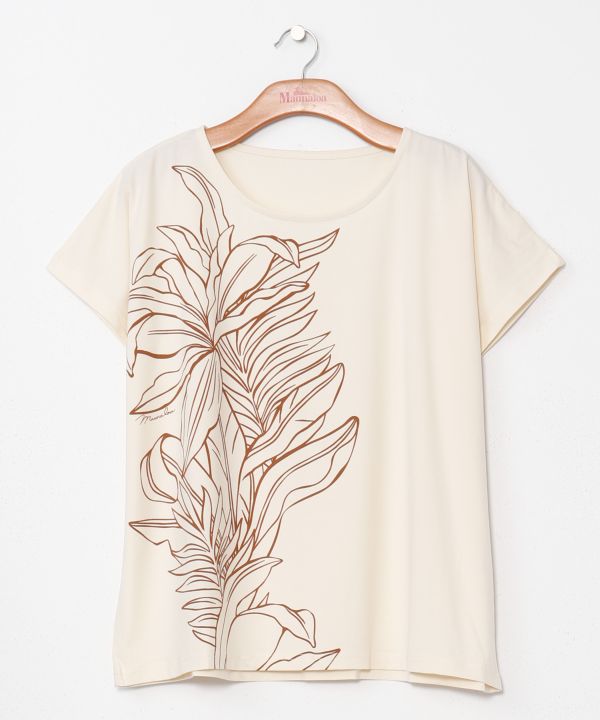 クールタッチラインリーフＴＯＰ IVORY -