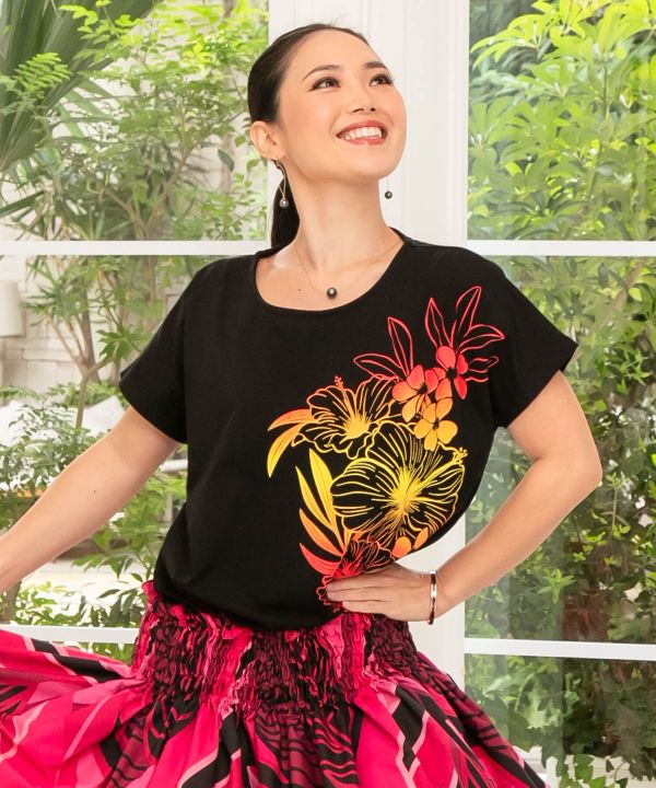 クールタッチモハラプアＴＯＰ BLACK -