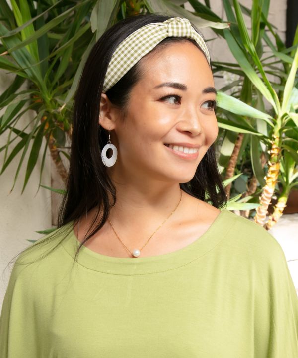 フラレアチェックカチューシャ GREEN -