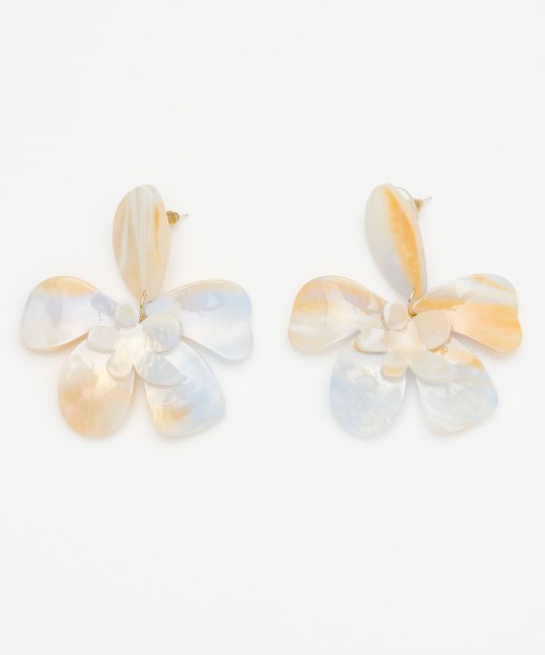 アセチフラワーピアス LT BLUE -