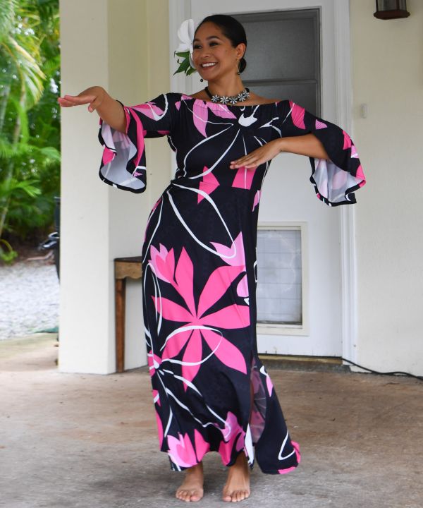 ティアレトアベルスリーブドレス BLACK L