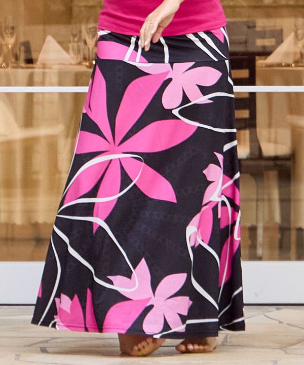 ティアレトアマキシスカート BLACK L-LL