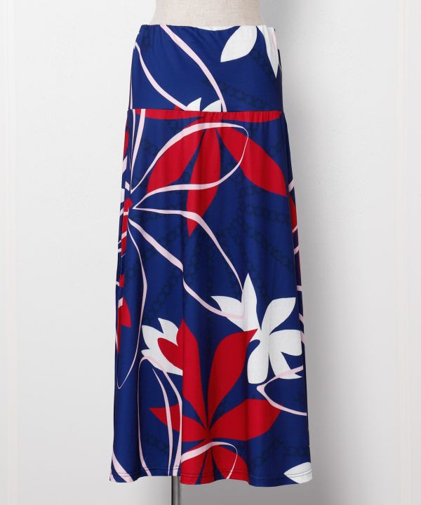 ティアレトアマキシスカート NAVY L-LL