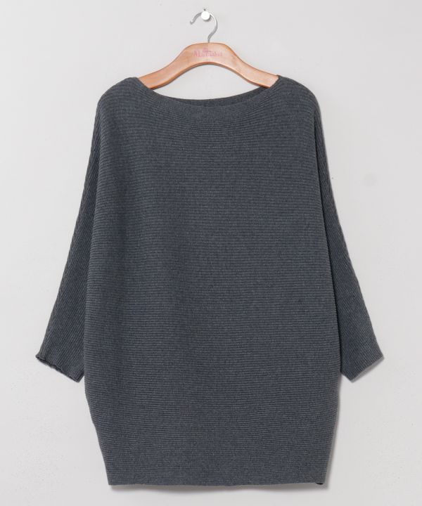 ドルマンニットＴＯＰ GRAY -