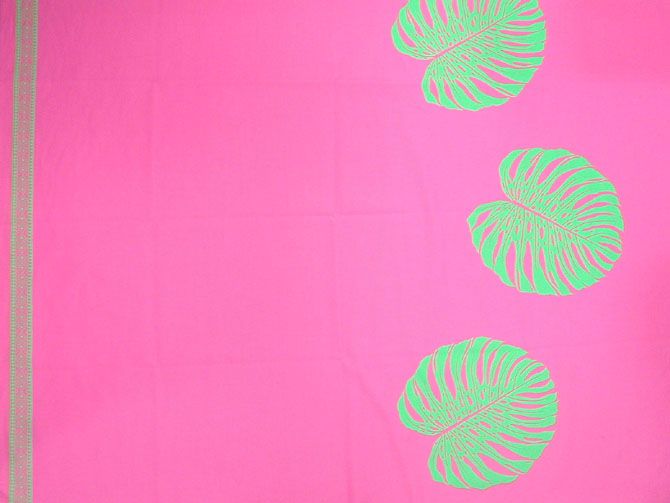 モンステラ/ピンク系