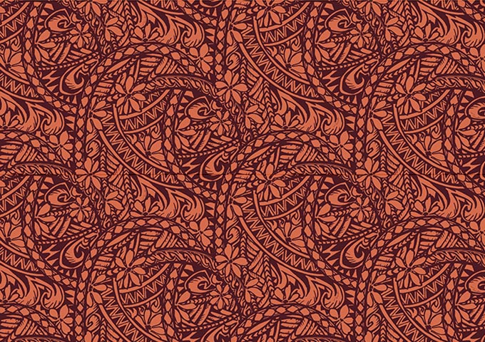 ポリネシアンタパ／レッド系