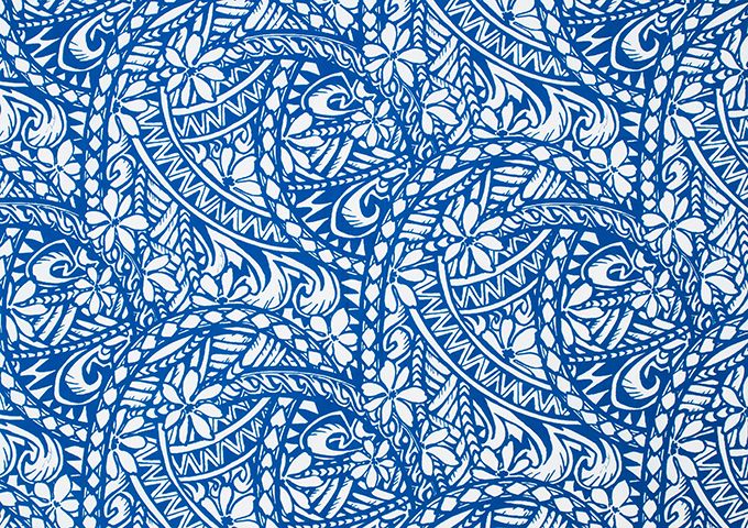 ポリネシアンタパ／ホワイト・アイボリー系