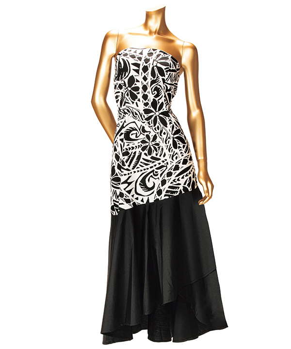 ベアトップドレス 【前後差：21cm】