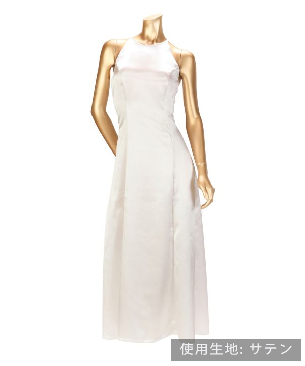 ノースリーブドレス [サテン使用]