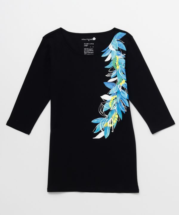 新品本物 ハワイアン アロヒオーキッド 半袖丈 Tシャツ フラダンス衣装 フラガール 綿100％ フラ マウナロア MMJ 