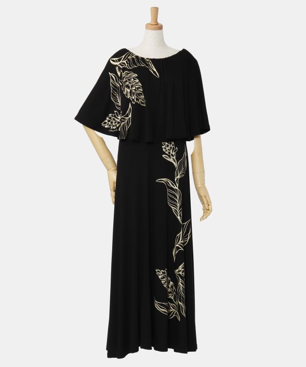 アワプヒ ケープ＆フレアーワンピース