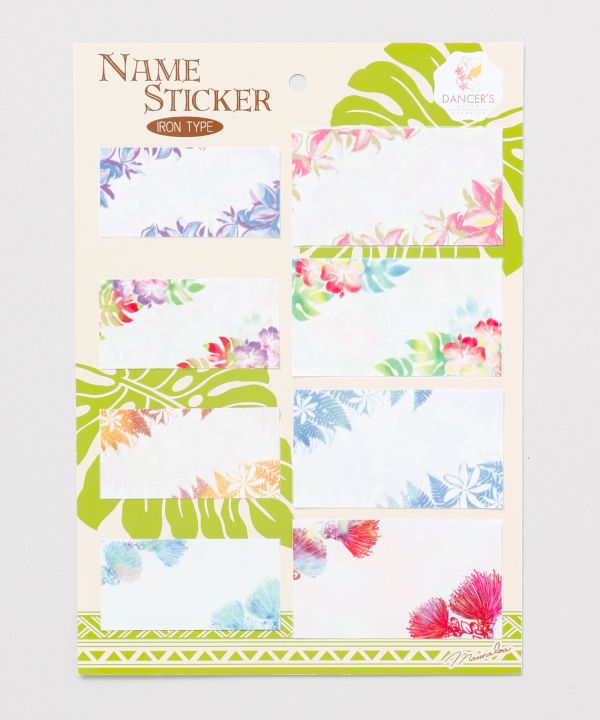 フラワーネームステッカー