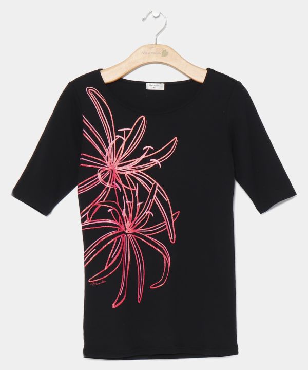 シャイニーリリーＴシャツ(５分袖)