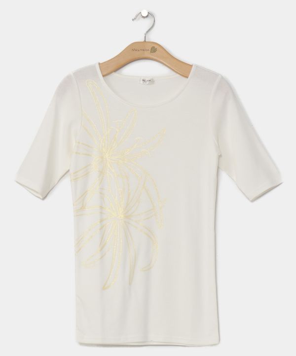 シャイニーリリーＴシャツ(５分袖)