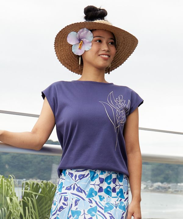 CoCoさま　まとめ　3点 マウナロア 花 （シャイニーピカケ）　Tシャツ 等 Maunaloa（マウナロア）の「【Maunaloa】シャイニーピカケT