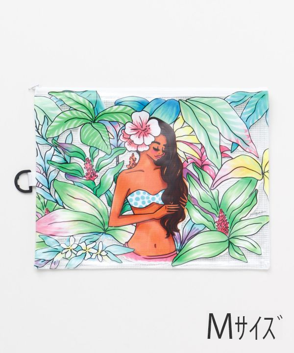 【マイティ・スー】クリアポーチＭ　ガーデン