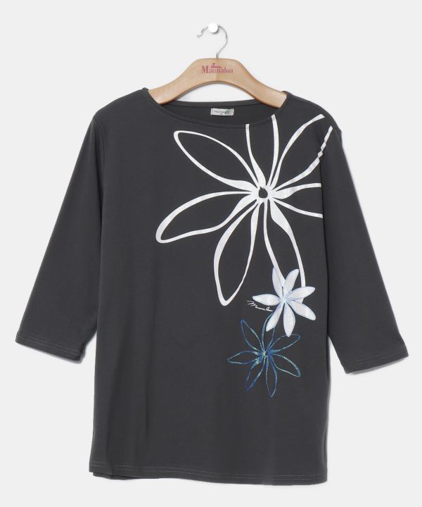 シャインティアレＴシャツ(7分袖)